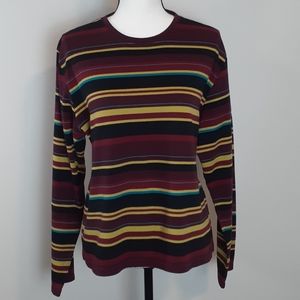 Mountain Lake Long Sleeve Striped Top Size XL